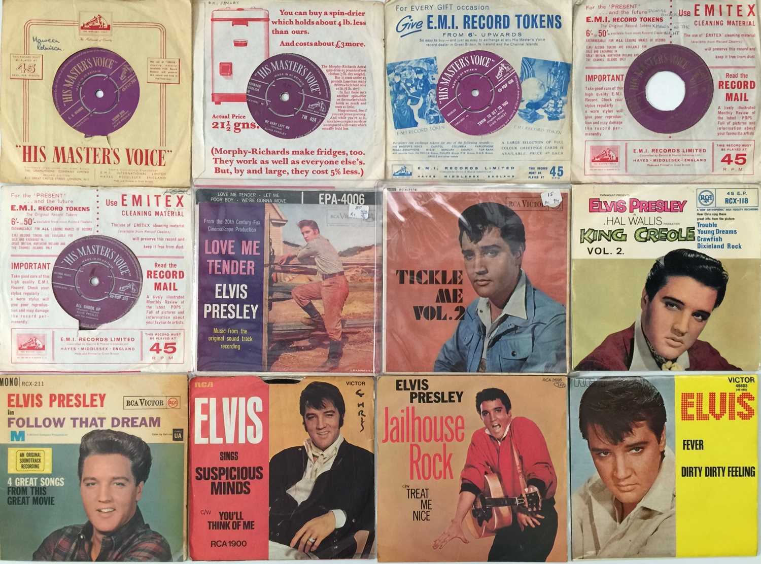 Lot 1196 - ELVIS PRESLEY - 7" / EP COLLECTION