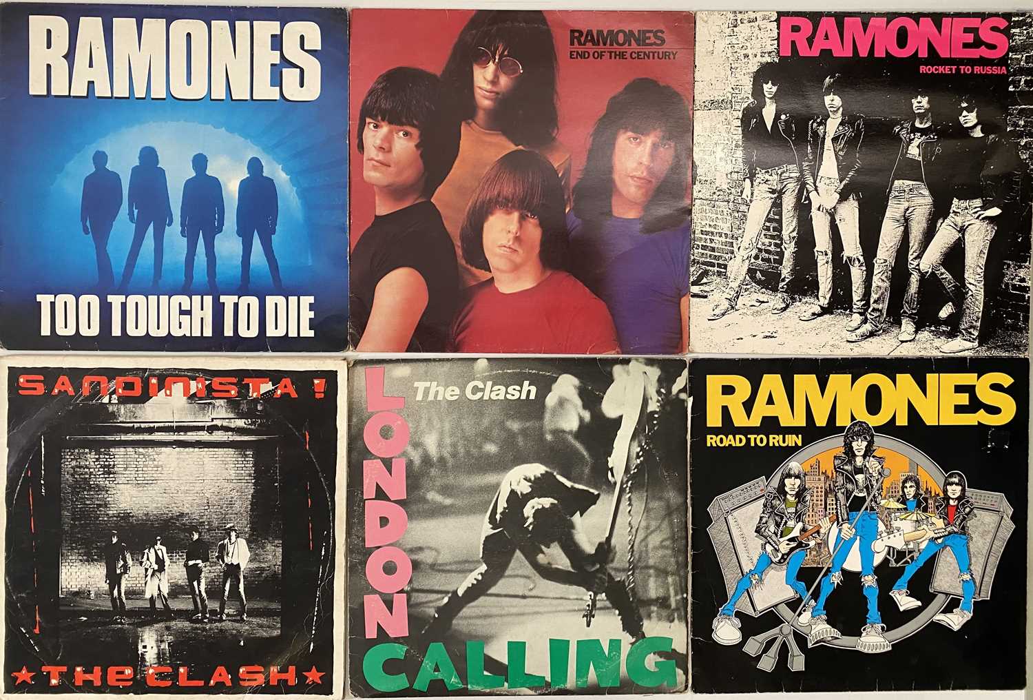 Lot 1218 - RAMONES / THE CLASH / SEX PISTOLS /