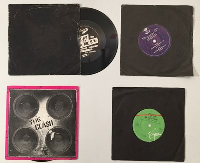 Lot 1218 - RAMONES / THE CLASH / SEX PISTOLS / BUZZCOCKS - 7" & LP COLLECTION
