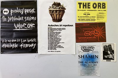 Lot 266 - 1990S POSTERS INC THE SHAMEN / THE ORB / AUTECHRE.