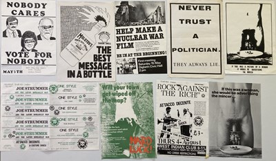 Lot 271 - 1980S COUNTER CULTURE POSTERS - CND / JOE STRUMMER.