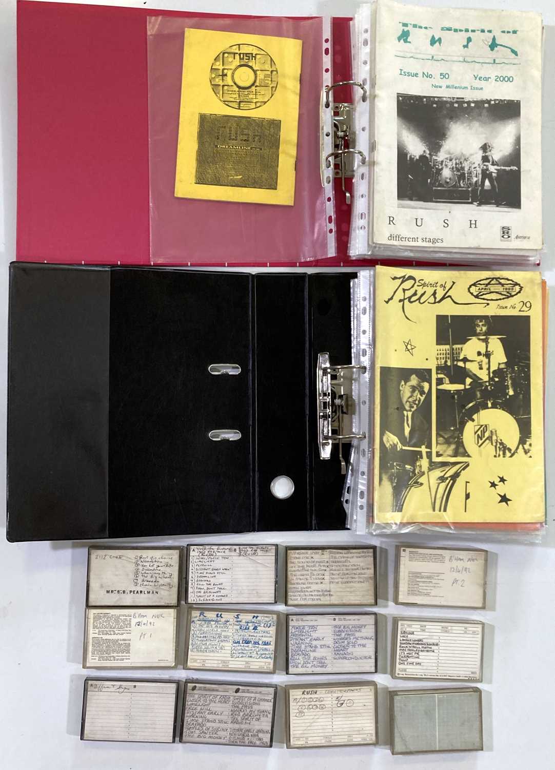 Lot 64 - RUSH FANZINES AND CASSETTES.