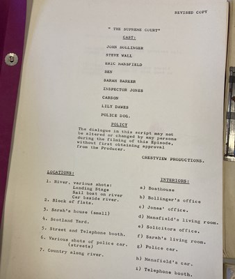 Lot 138 - DOCTOR WHO WRITERS PIP AND JANE BAKER ASSORTED TV & FILM SCRIPTS