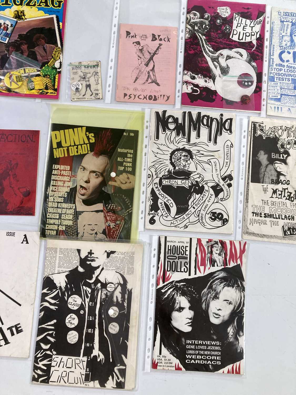 Lot 428 - PUNK ZINES.