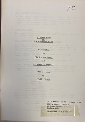 Lot 140 - CAPTAIN NEMO AND THE FLOATING CITY FILM SCRIPTS