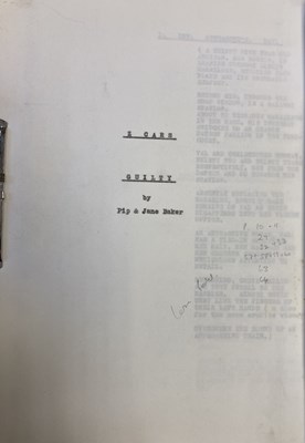 Lot 141 - BBC Z CARS PIP AND JANE BAKER SCRIPTS