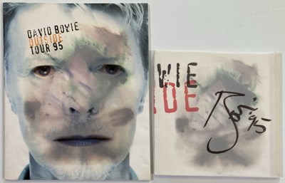 Lot 101 - DAVID BOWIE - SIGNED 'OUTSIDE' TOUR BOOK.