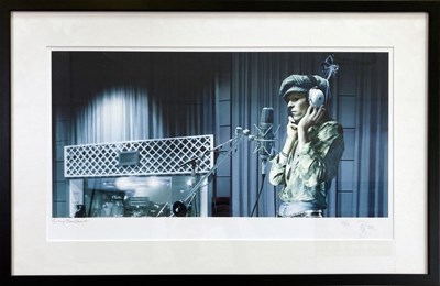 Lot 112 - DAVID BOWIE - GUY PEELAERT LIMITED EDITION BOWIE SIGNED PRINT.
