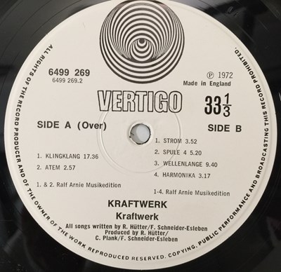 Lot 14 - KRAFTWERK - S/T LP (UK VERTIGO SWIRL - 6499 269)