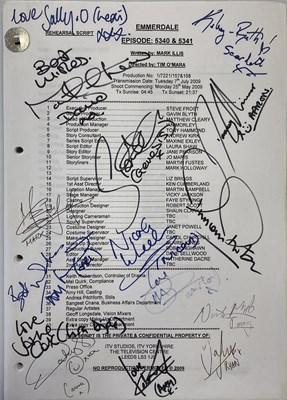 Lot 217 - SIGNED EMMERDALE SCRIPT