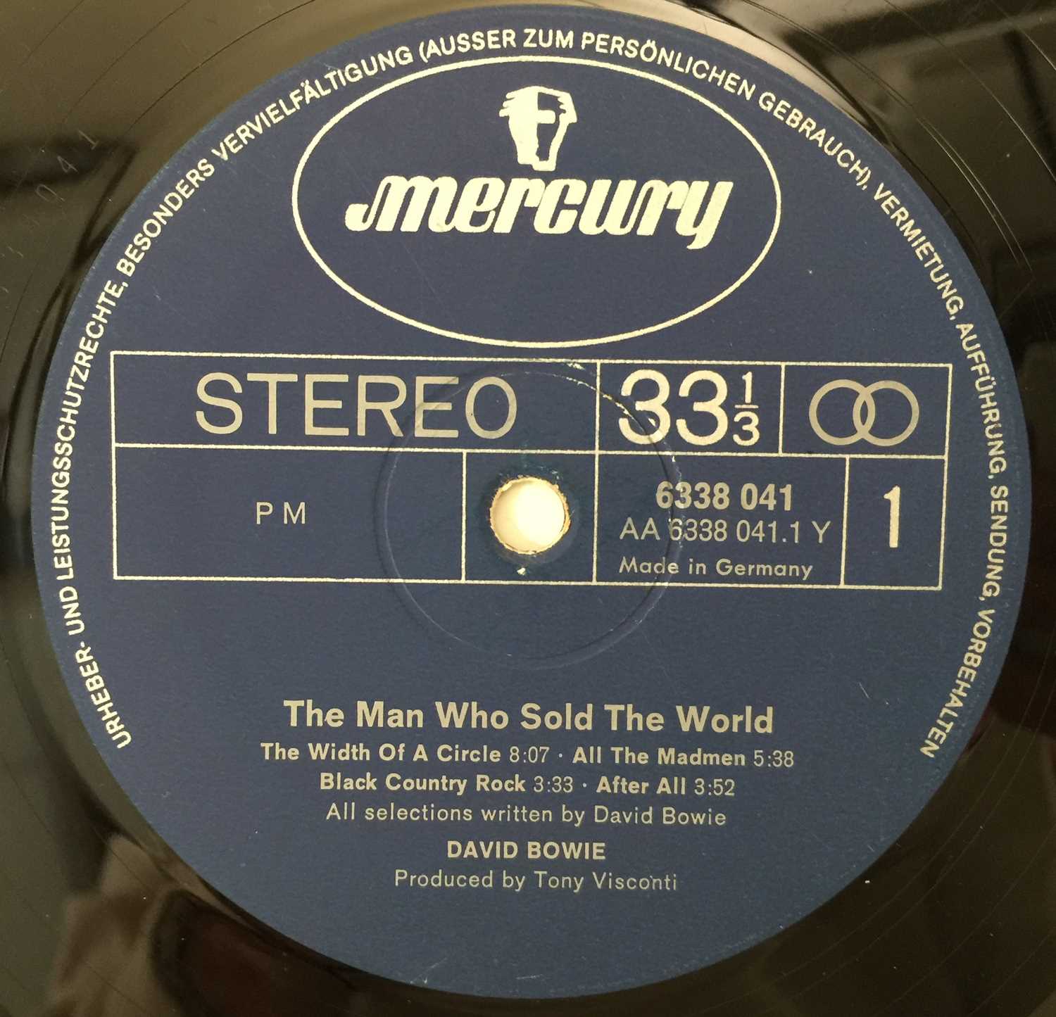 Lot 2 - DAVID BOWIE - THE MAN WHO SOLD THE WORLD LP
