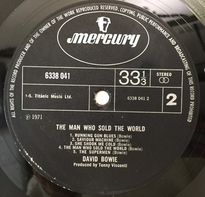 Lot 4 - DAVID BOWIE - THE MAN WHO SOLD THE WORLD LP (UK ORIGINAL 'DRESS SLEEVE' - 'TONNY' CREDIT - MERCURY 6338 041)