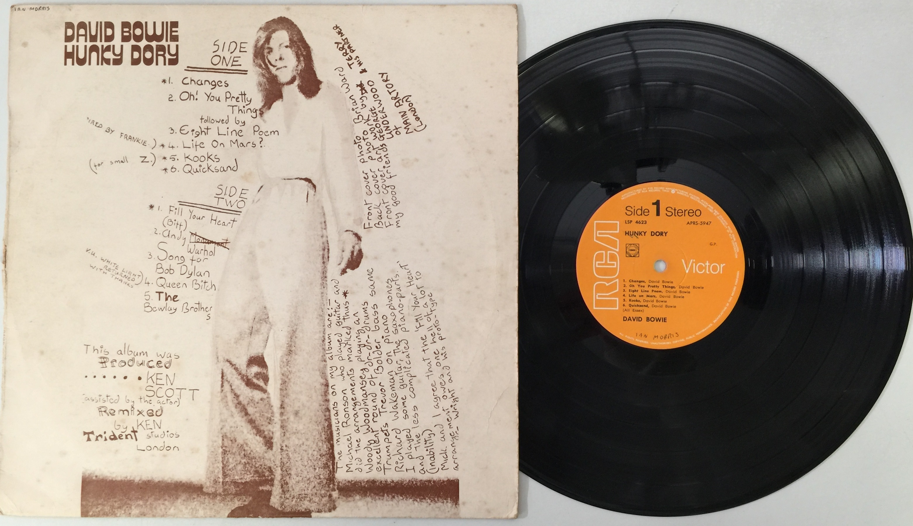 Lot 5 - DAVID BOWIE - HUNKY DORY LP (NEW ZEALAND OG -