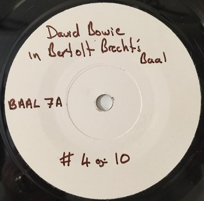 Lot 17 - DAVID BOWIE - IN BERTOLT BRECHT'S BAAL 7" (W/ LBL TEST PRESSING - ABBEY ROAD BAAL 7)