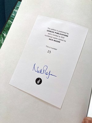 Lot 78 - GENESIS PUBLICATIONS - PINK FLOYD / NICK MASON - INSIDE OUT.