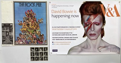 Lot 153 - 1970S POSTERS INC DAVID BOWIE/EYE MAGAZINE ROCK PILE.