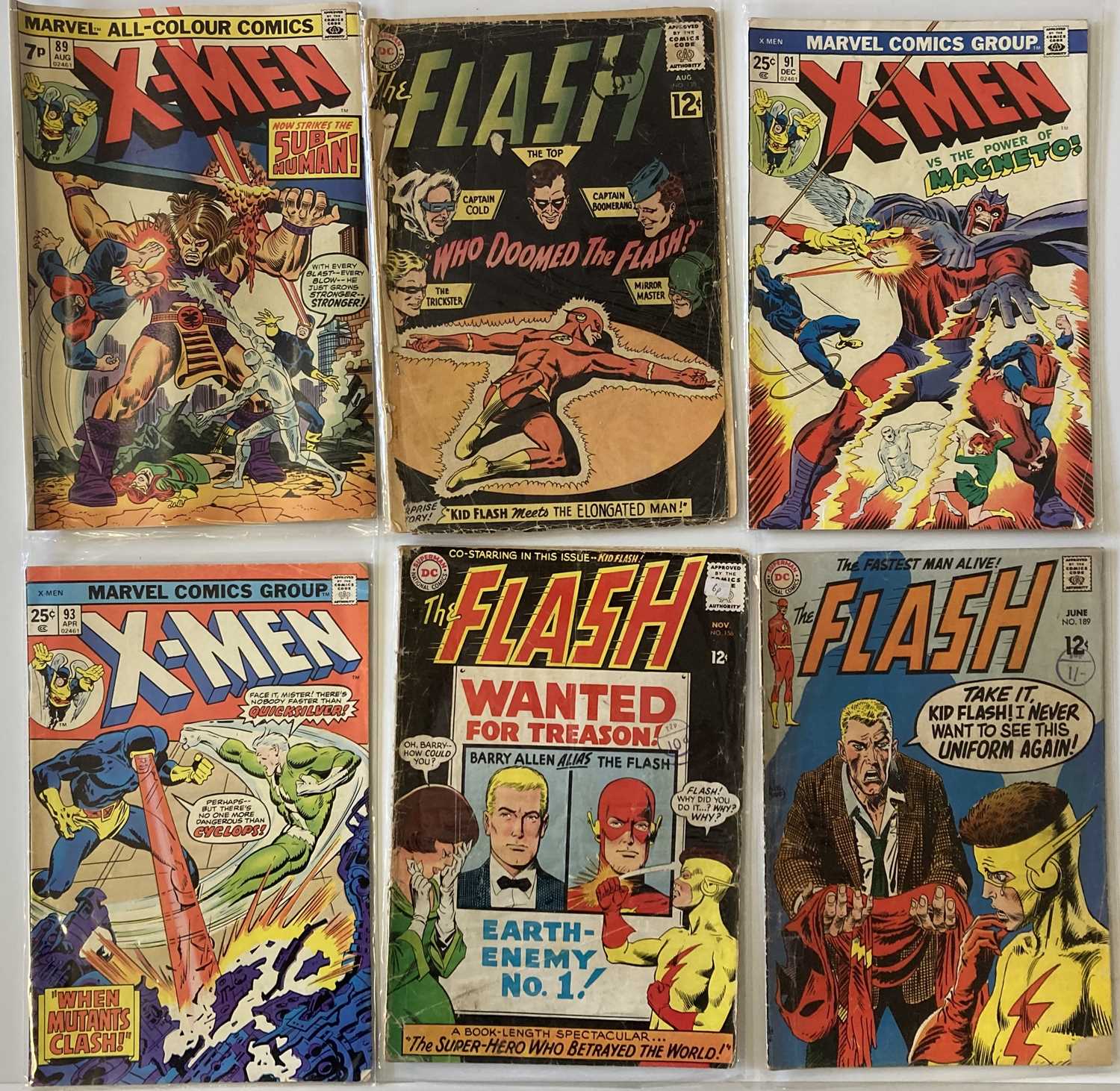 Lot 15 - MARVEL X-MEN COMICS/DC THE FLASH