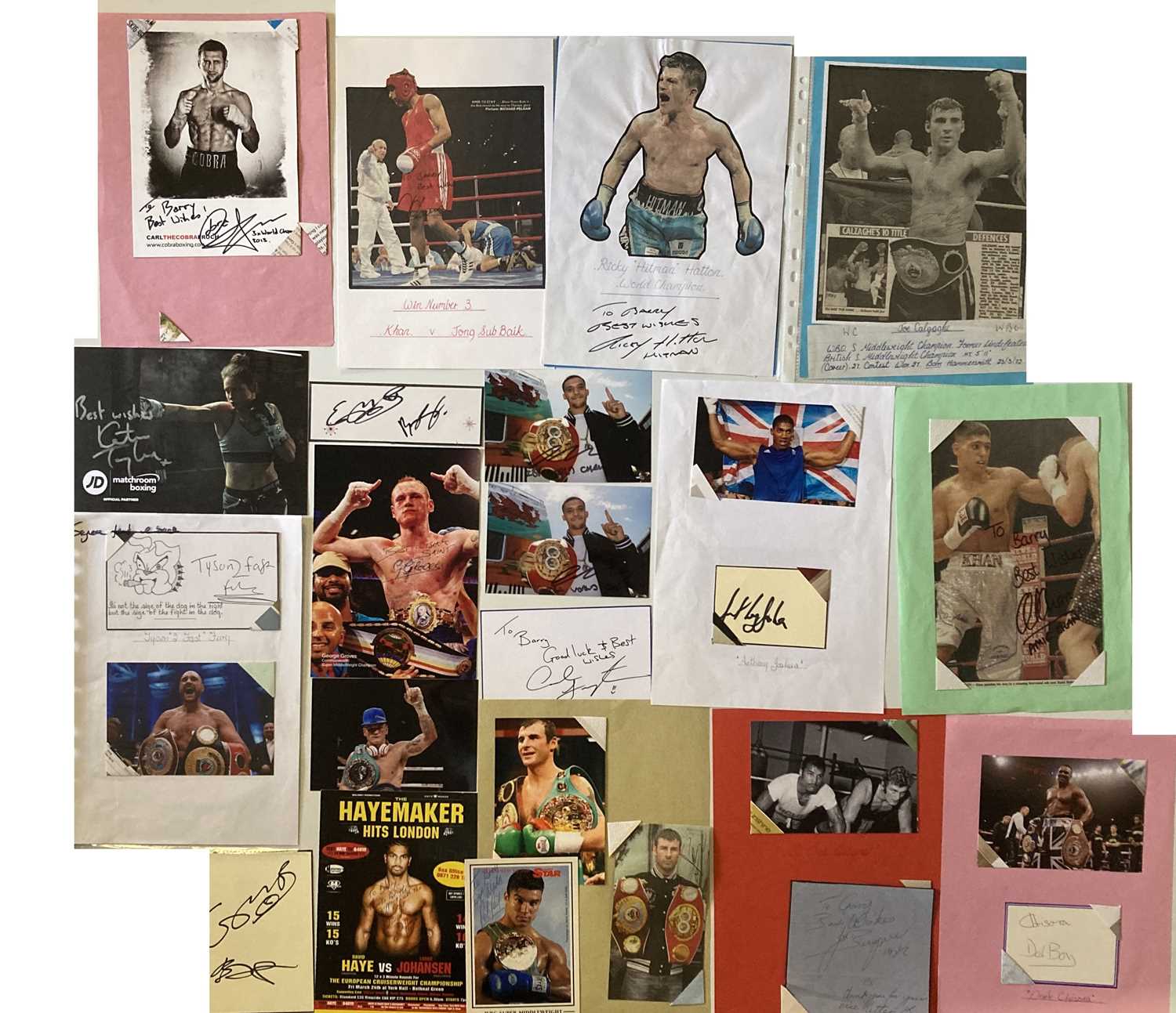 Lot 158 - SPORTS AUTOGRAPHS - BOXING WORLD CHAMPIONS PAST AND PRESENT