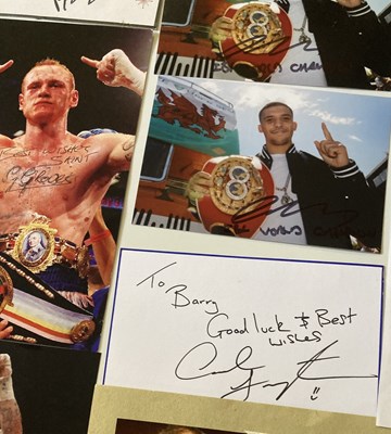 Lot 158 - SPORTS AUTOGRAPHS - BOXING WORLD CHAMPIONS PAST AND PRESENT