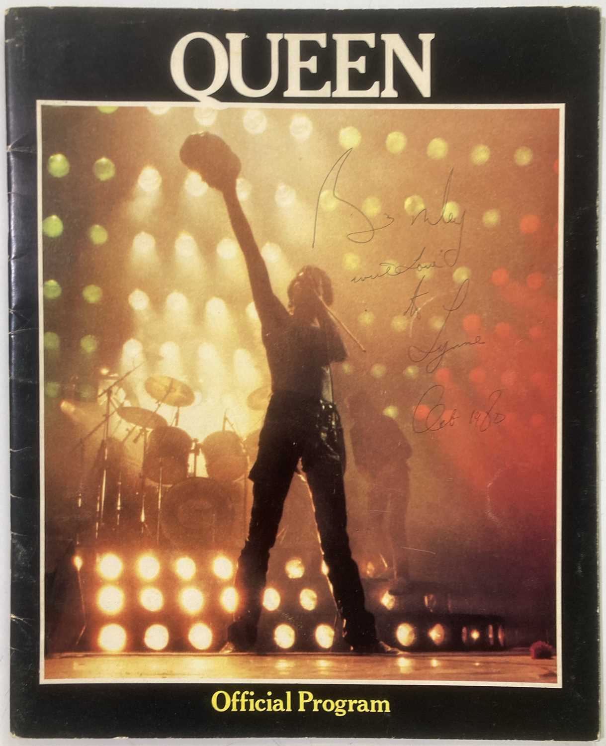 Lot 59 - QUEEN TOUR PROGRAMME SIGNED BY BRIAN MAY