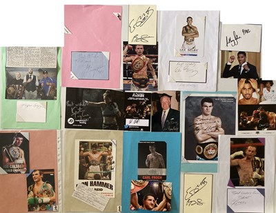 Lot 159 - SPORTS AUTOGRAPHS - BOXING WORLD CHAMPIONS PAST AND PRESENT