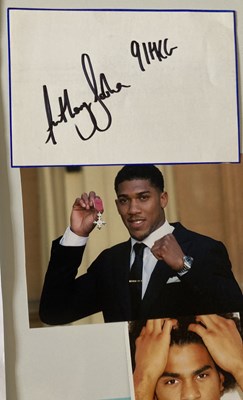 Lot 159 - SPORTS AUTOGRAPHS - BOXING WORLD CHAMPIONS PAST AND PRESENT