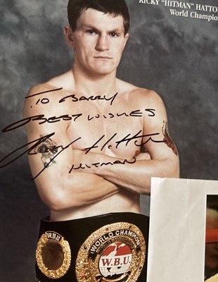 Lot 159 - SPORTS AUTOGRAPHS - BOXING WORLD CHAMPIONS PAST AND PRESENT