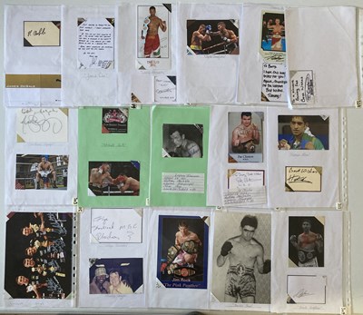 Lot 161 - SPORTS AUTOGRAPHS - WORLD AND BRITISH BOXERS