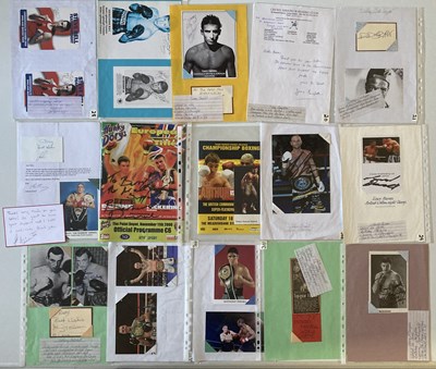 Lot 161 - SPORTS AUTOGRAPHS - WORLD AND BRITISH BOXERS