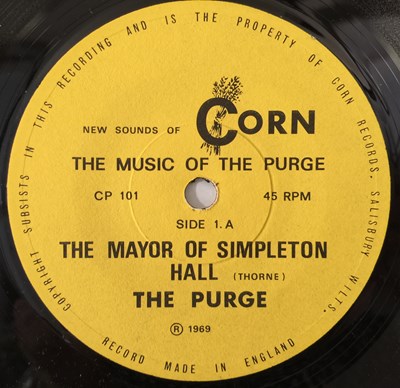Lot 56 - THE PURGE - THE MAYOR OF SIMPLETON/ THE KNAVE 7" (UK FREAKBEAT - CORN CP101)