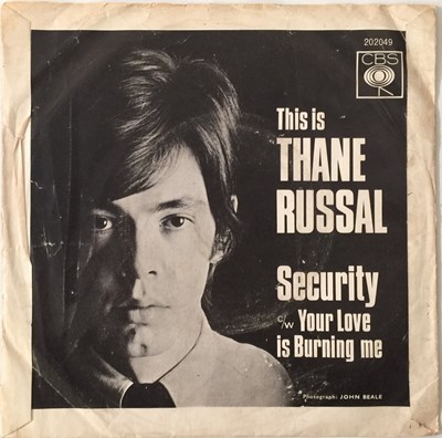 Lot 57 - THANE RUSSAL & THREE - SECURITY/ YOUR LOVE IS BURNING 7" (BEAT/ MOD - CBS 202049)