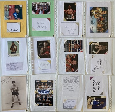 Lot 162 - SPORTS AUTOGRAPHS - WORLD AND BRITISH BOXERS