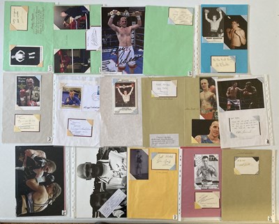 Lot 162 - SPORTS AUTOGRAPHS - WORLD AND BRITISH BOXERS
