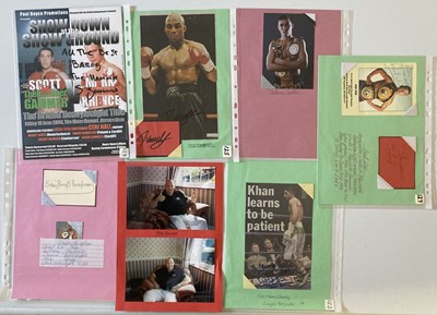 Lot 162 - SPORTS AUTOGRAPHS - WORLD AND BRITISH BOXERS