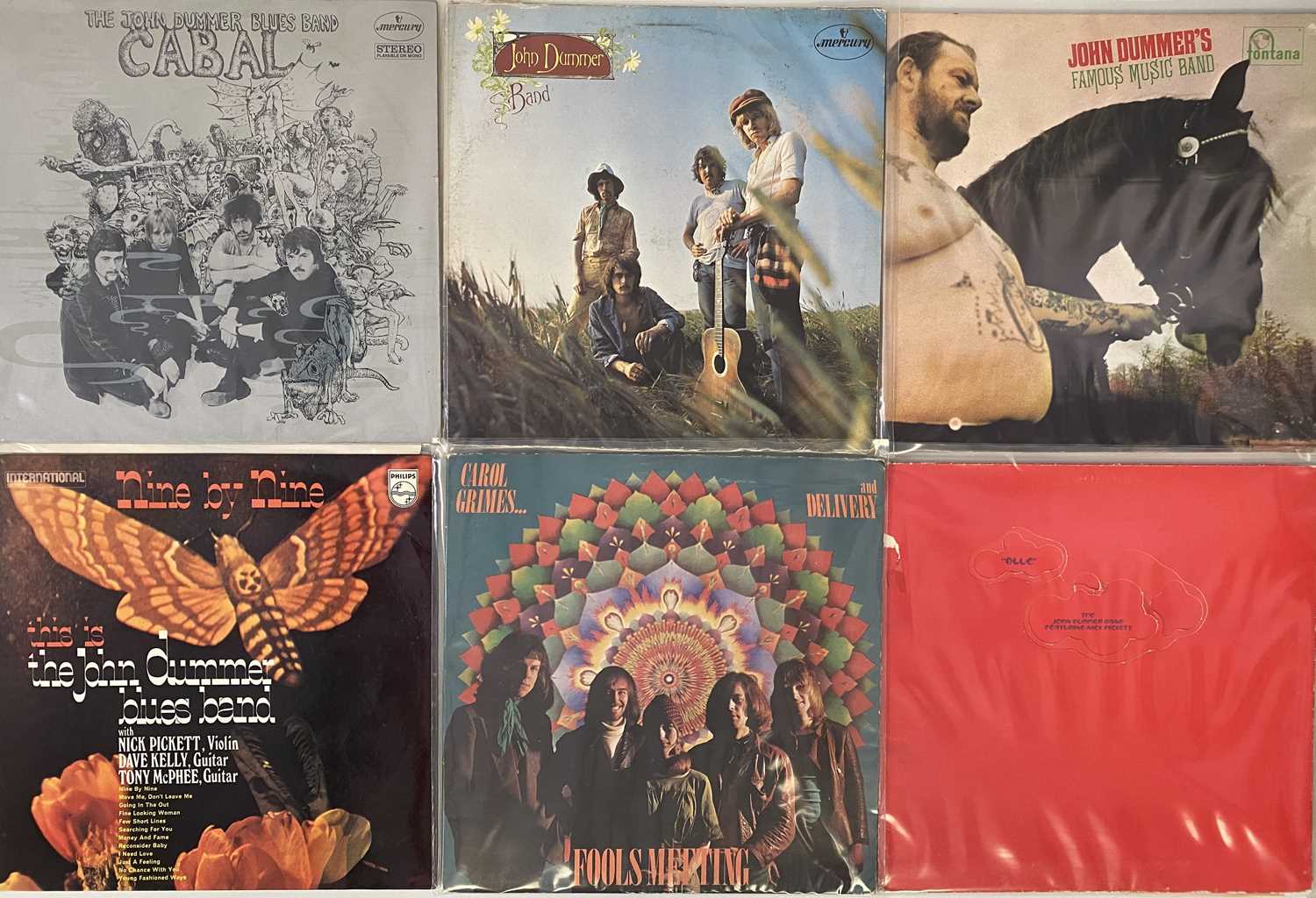 Lot 66 - JOHN DUMMER/ CAROL GRIMES - LP PACK
