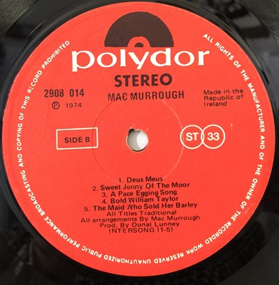 Lot 67 - MAC MURROUGH - S/T LP (ACID FOLK - POLYDOR 2908 014)
