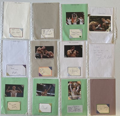 Lot 163 - SPORTS AUTOGRAPHS - WORLD AND BRITISH BOXERS