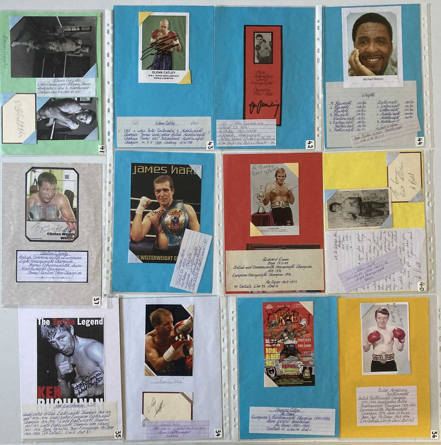 Lot 164 - SPORTS AUTOGRAPHS - WORLD AND BRITISH BOXERS