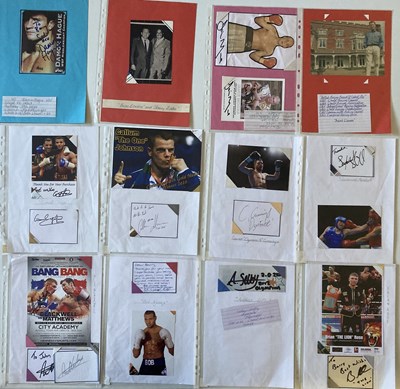 Lot 164 - SPORTS AUTOGRAPHS - WORLD AND BRITISH BOXERS
