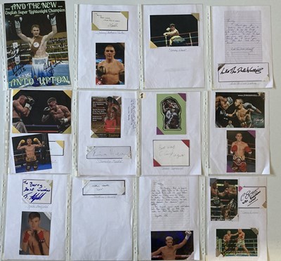 Lot 164 - SPORTS AUTOGRAPHS - WORLD AND BRITISH BOXERS