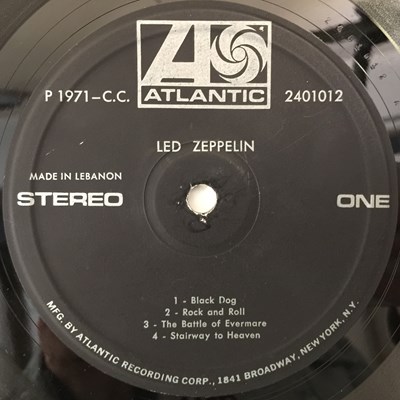 Lot 77 - LED ZEPPELIN - IV LP (LEBANESE PRESS - ATLANTIC C.C. 2401012)