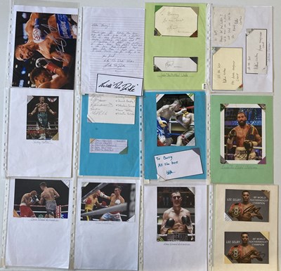 Lot 165 - SPORTS AUTOGRAPHS - WORLD AND BRITISH BOXERS