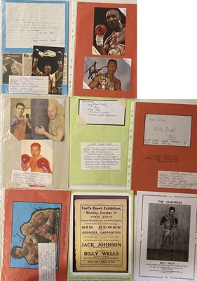 Lot 165 - SPORTS AUTOGRAPHS - WORLD AND BRITISH BOXERS