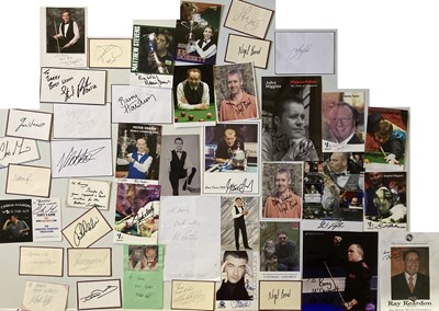 Lot 166 - SPORTS AUTOGRAPHS - SNOOKER AND DARTS