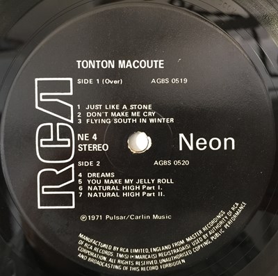 Lot 89 - TONTON MACOUTE - S/T LP (UK STEREO - RCA NEON - NE 4)