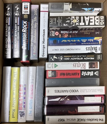 Lot 468 - THE BEATLES DVDs, VHS & CASSETTES.