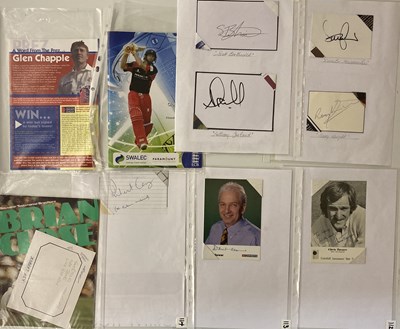 Lot 168 - SPORTS AUTOGRAPHS - CRICKET