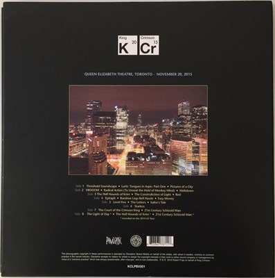 Lot 110 - KING CRIMSON - LIVE IN TORONTO LP BOX SET (KCLPBX501)