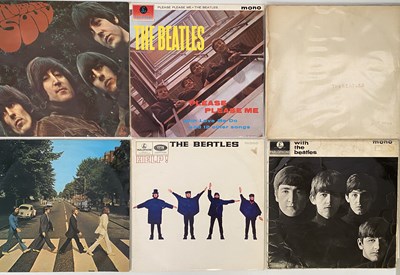 Lot 134 - THE BEATLES - STUDIO LPs (WITH LOW NUMBER WHITE ALBUM)
