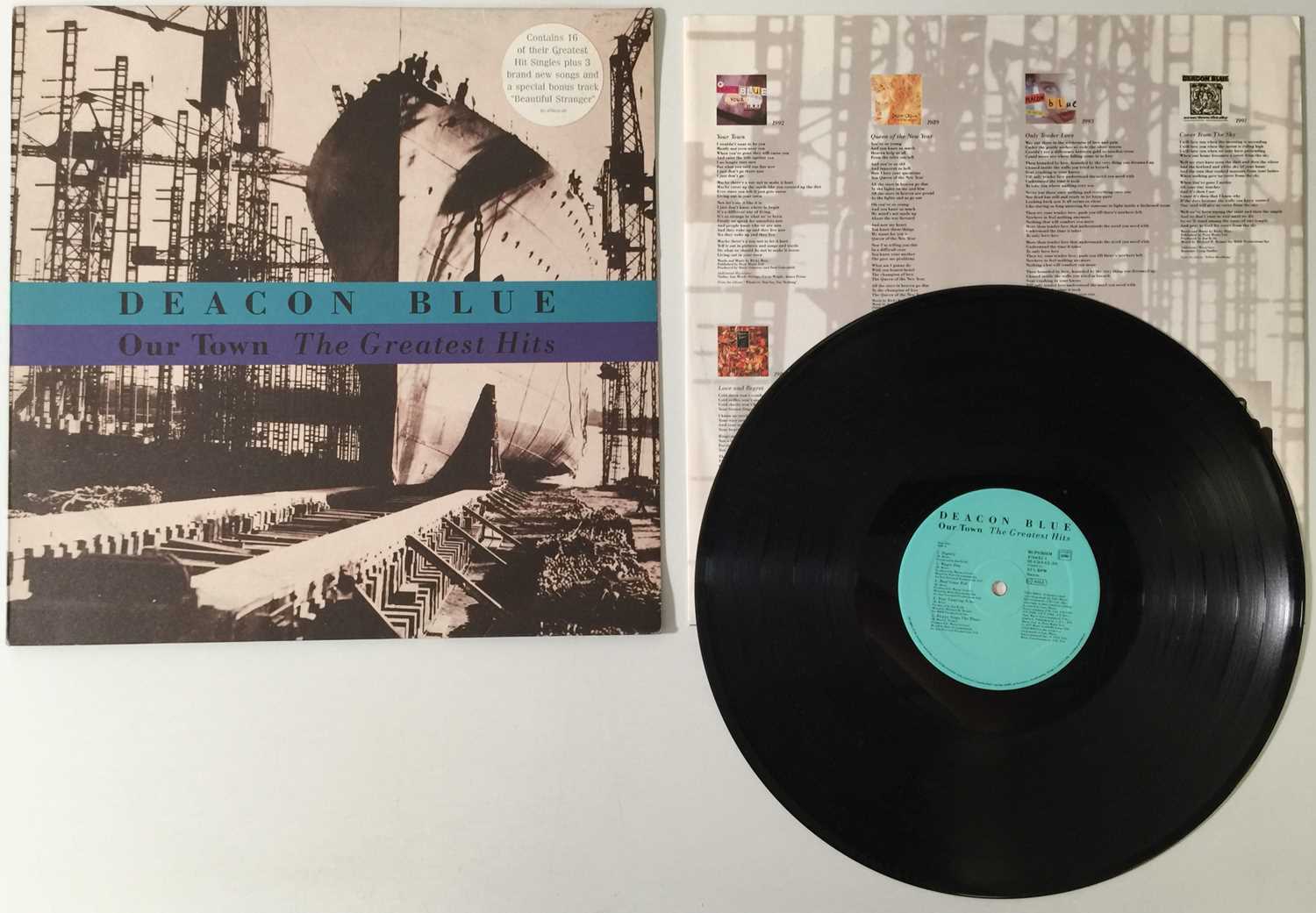 Lot 139 - DEACON BLUE - OUR TOWN THE GREATEST HITS LP (1994 - COLUMBIA 476642 1)